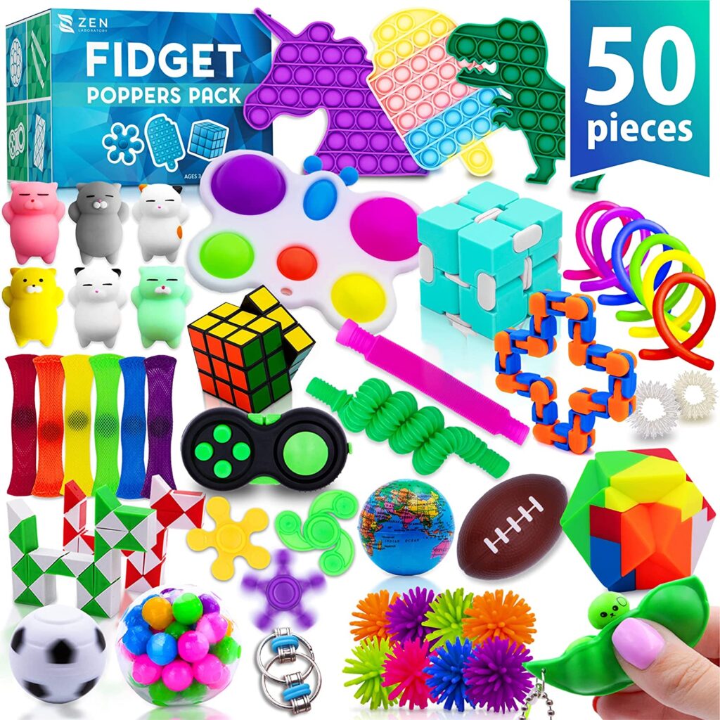 Zen Laboratory 50 Piece Fidget Toy Pack